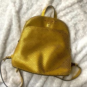 Gold backpack Michael kors